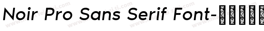 Noir Pro Sans Serif Font字体转换